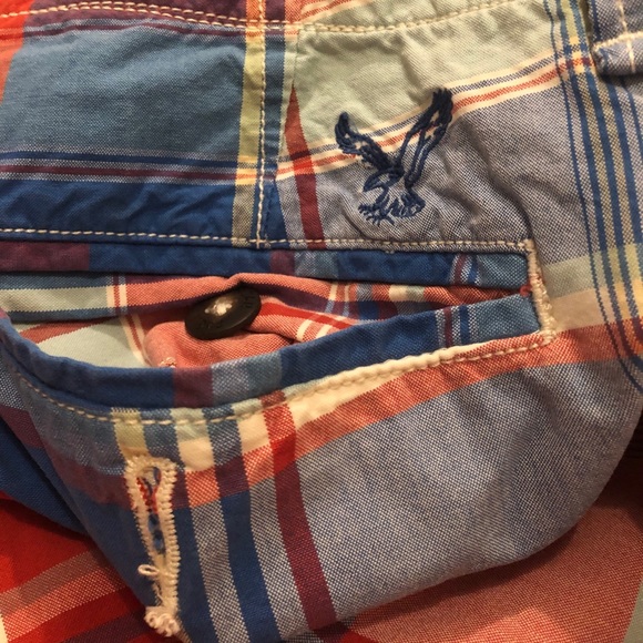American Eagle Plaid Classic Length Shorts - Picture 3 of 5